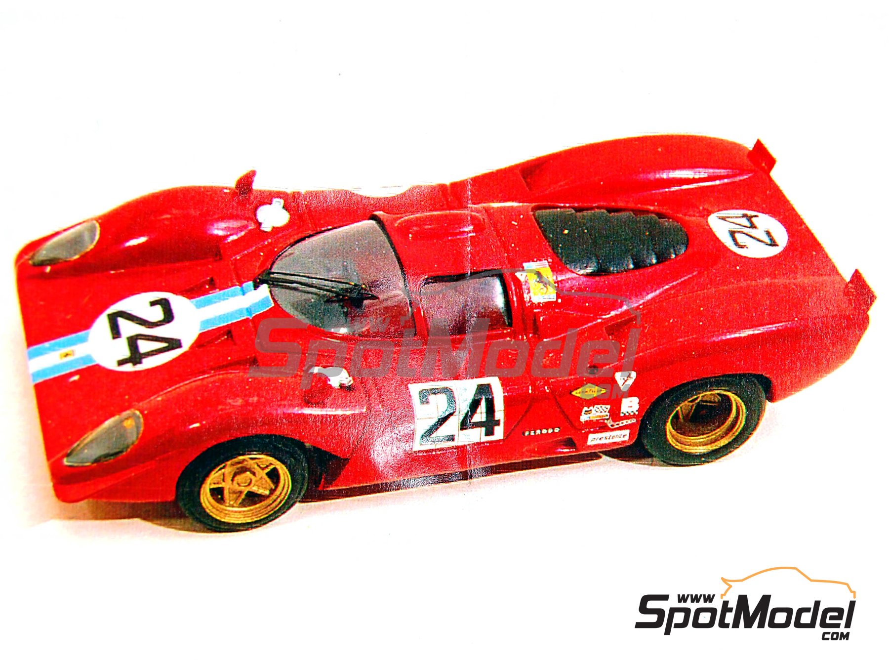 Ferrari 312P Coupe - 24 Hours of Daytona 1970. Car scale model kit in 1/43  scale manufactured by Tameo Kits (ref. TMK084)